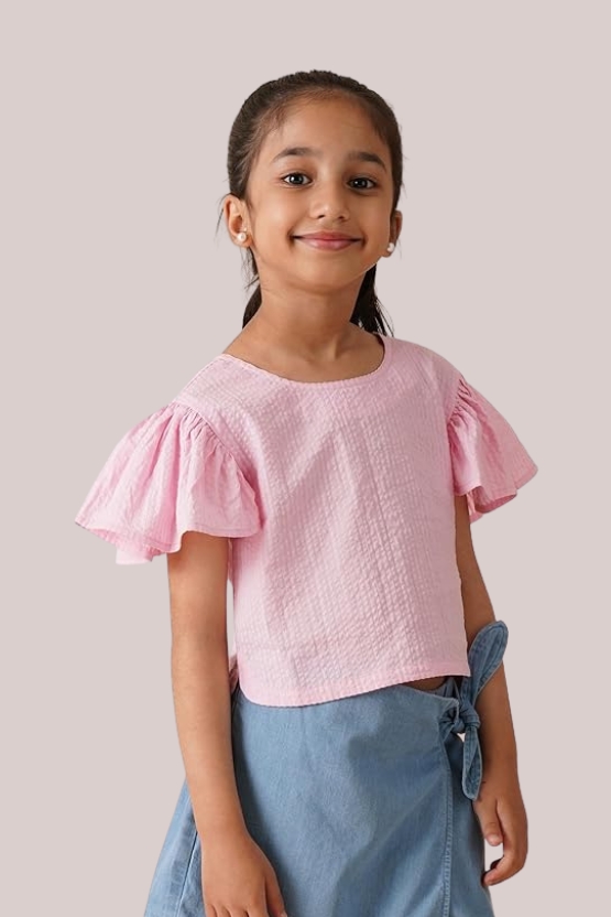 Cropped Faux leather Jacket